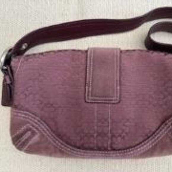 COACH Soho Mini Signature Bag - Lavender - Picture 3 of 9